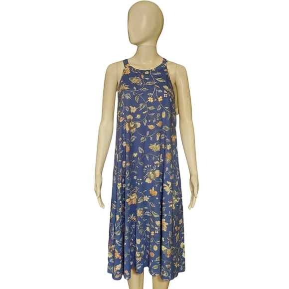 LOFT Plus Floral Print Sleeveless Swing Dress - Picture 3 of 13